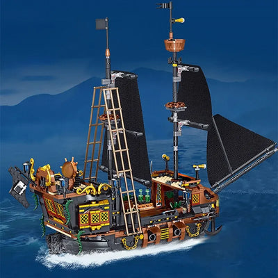 Pirate Ship Building Blocks Sailing Storm Ship MOC Model Bricks