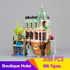 Boutique Hotel Home Set Model Building Blocks Bricks Educational Toys