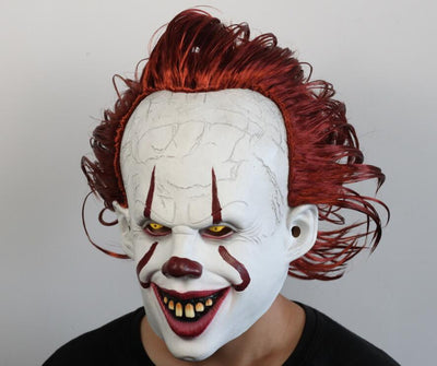 Movie Joker Cosplay Costume Mask Stephen King Chapter Horror Clown COS Jacket