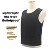 Concealed Bulletproof Vest Ultra Thin T-Shirt Undershirt Covert Body Armor - NIJ IIIA Protection