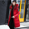 Down Parkas Winter Jacket Big Fur Thick Slim Long Coat - Top Sale Item