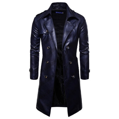 Spring Autumn Double-breasted Long Style Trench Coat Male Clothing - Top Sale Item