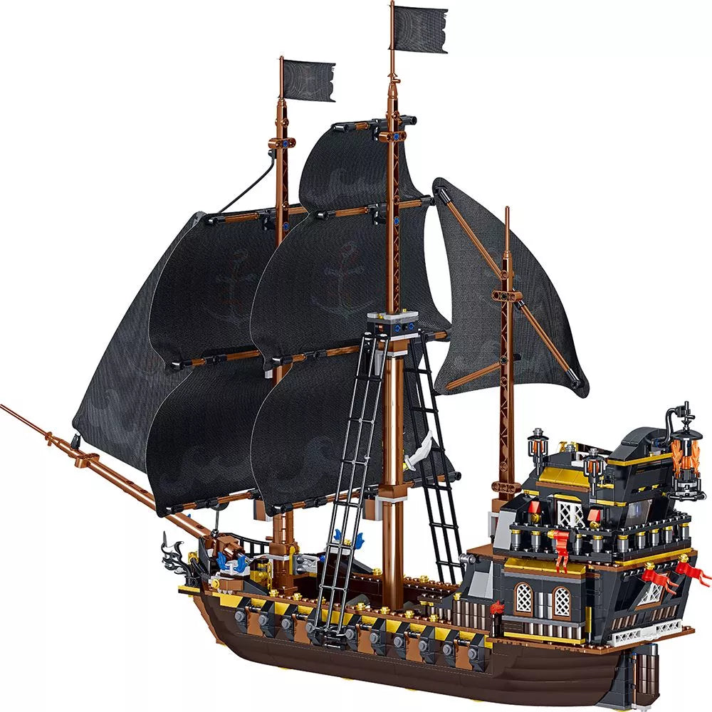 Ship Pirate Model MOC Bricks The Eternity Pirates Boats Building Blocks