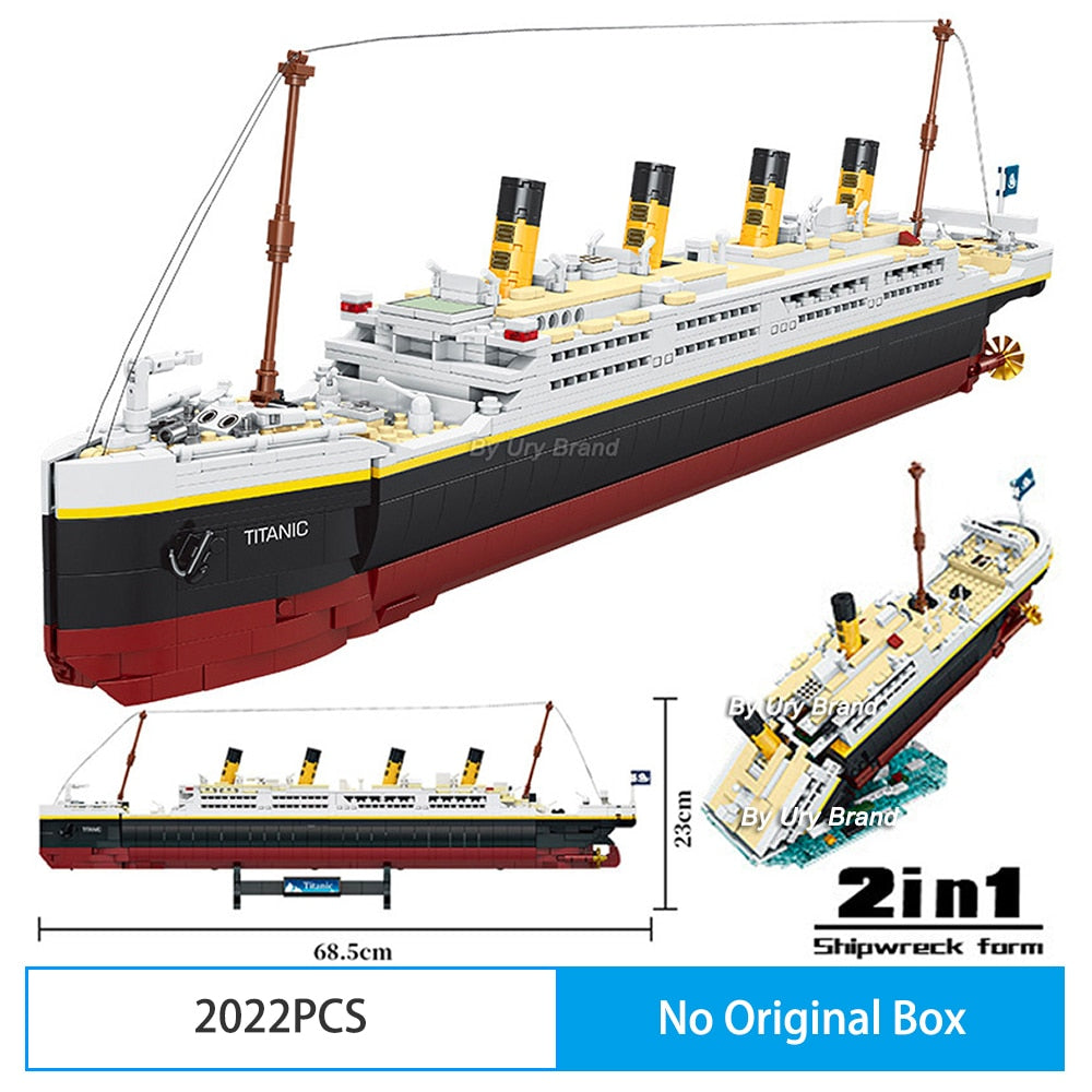 Titanic Model Building Blocks Bricks Toys