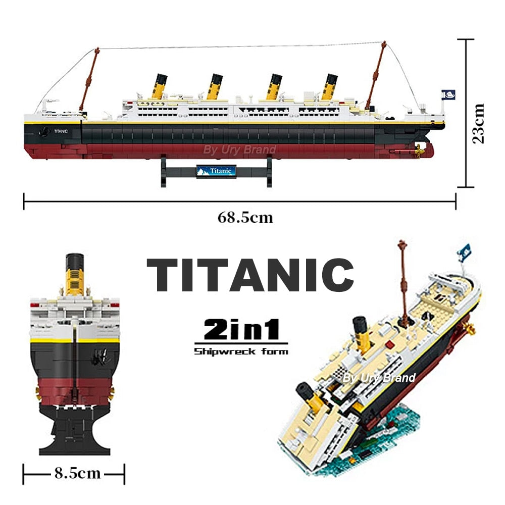 Titanic Model Building Blocks Bricks Toys