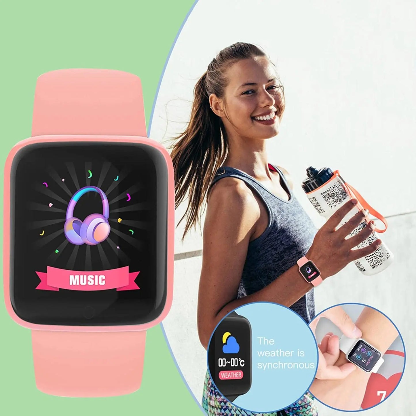 Multifunctional Smart Watch Bluetooth Connected Phone Music Fitness Sports Bracelet Sleep Monitor