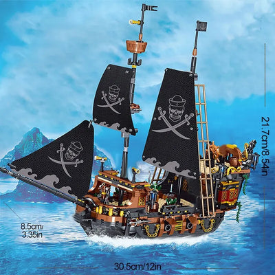 Pirate Ship Building Blocks Sailing Storm Ship MOC Model Bricks
