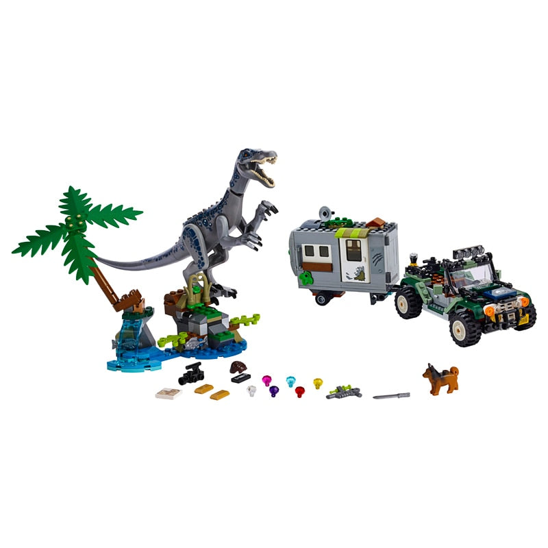 Jurassic World Tyrannosaurus Rex T. Rex Transport Triceratops Building Blocks