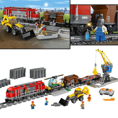 Heavy-Haul Train Brick Building Block Toy
