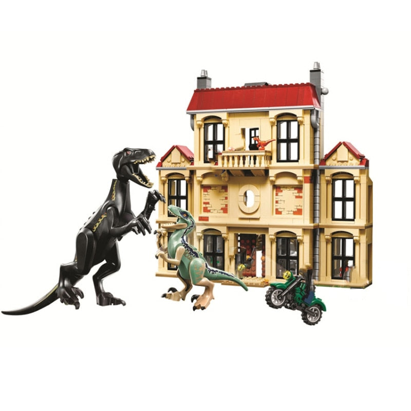 Jurassic World Tyrannosaurus Rex T. Rex Transport Triceratops Building Blocks