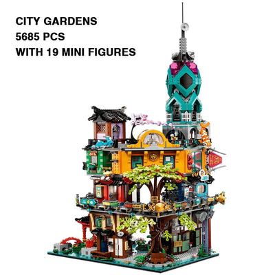 Ninja Movie Series City Gardens Building Blocks Bricks