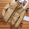 Fleece Thick Warm Windbreaker Jacket Mens Military Baseball Coats