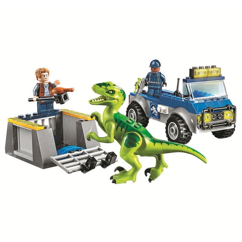 Jurassic World Tyrannosaurus Rex T. Rex Transport Triceratops Building Blocks