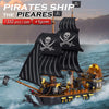 Big Black Pearl Pirate Ship Building Block Military Pirates Royal Guards Battle Castle Boat