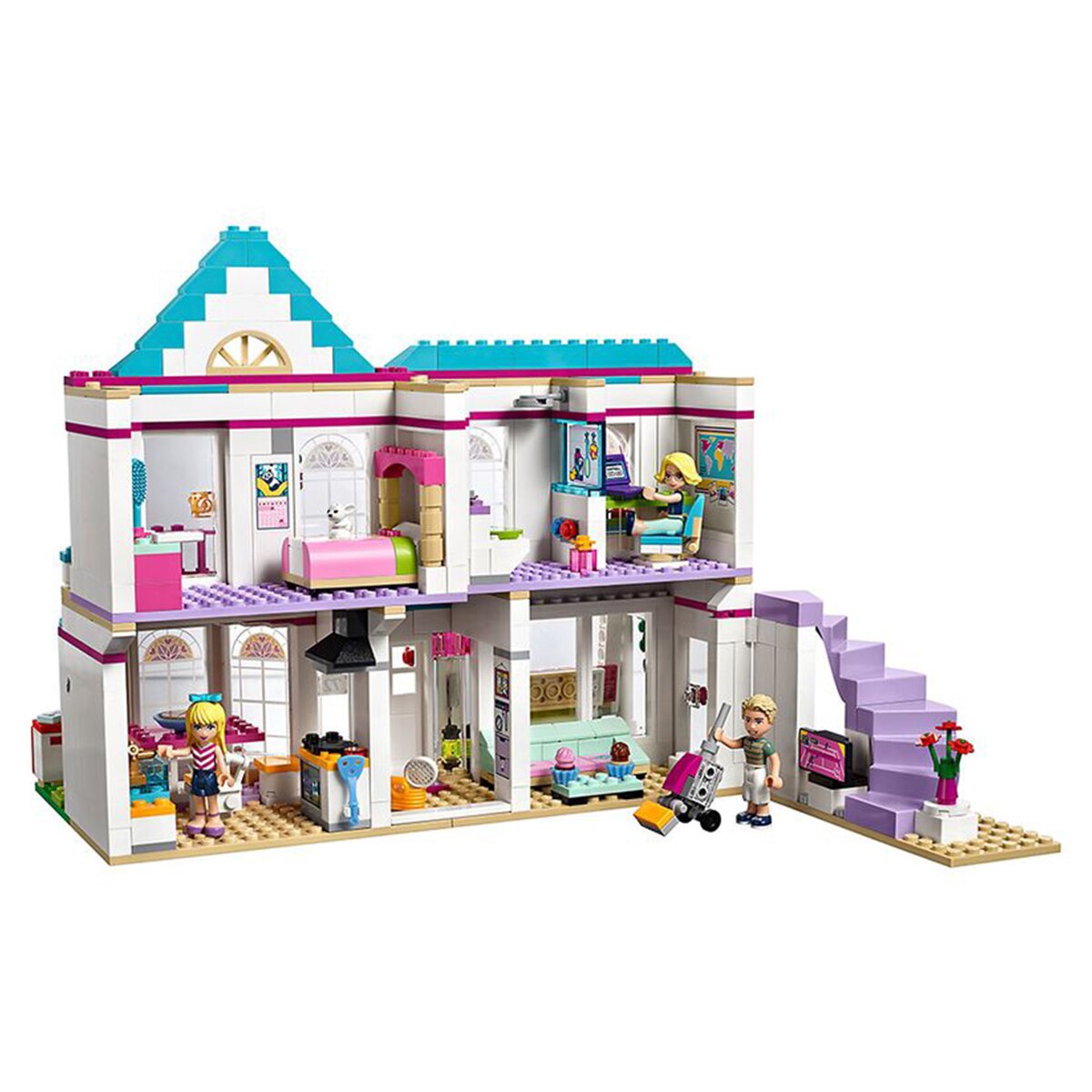 Stephanie House Dad James Mom Alicia Bricks Toys Girls Friends Building Blocks