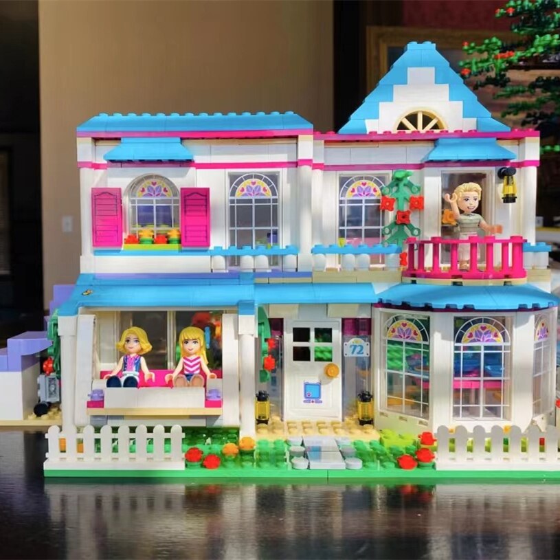 Stephanie House Dad James Mom Alicia Bricks Toys Girls Friends Building Blocks