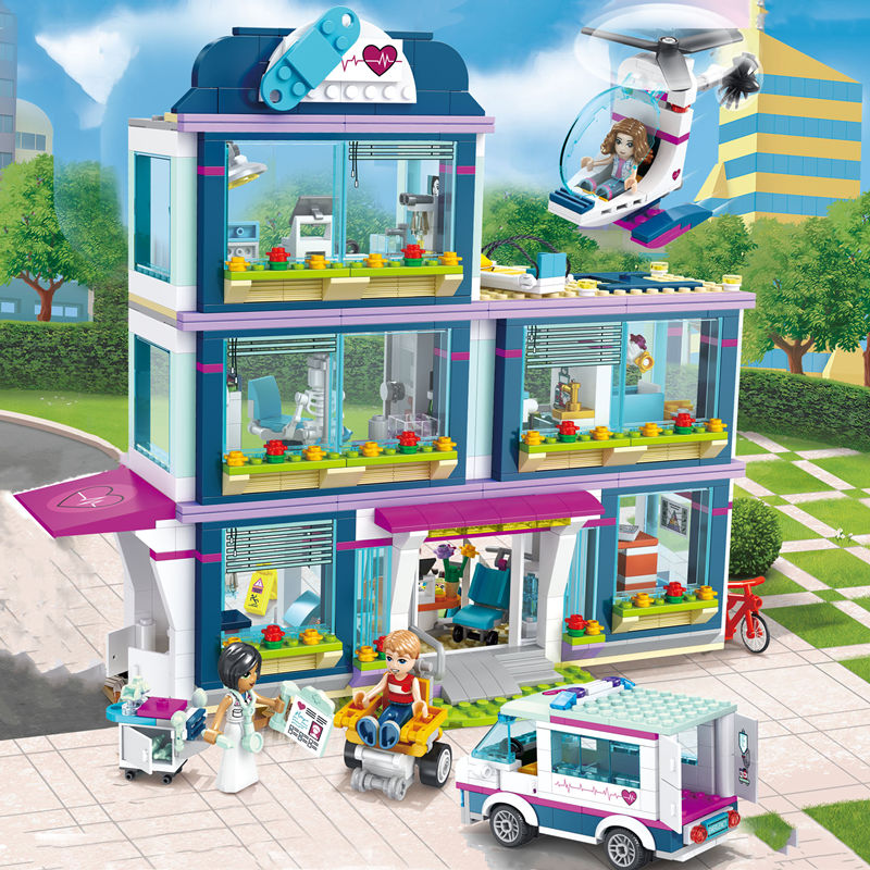 Heartlake City Park Hospital Compatible Friends Building Block