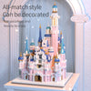 Mini House Cartoon Dream Tale Princess Castle Architecture Building Blocks
