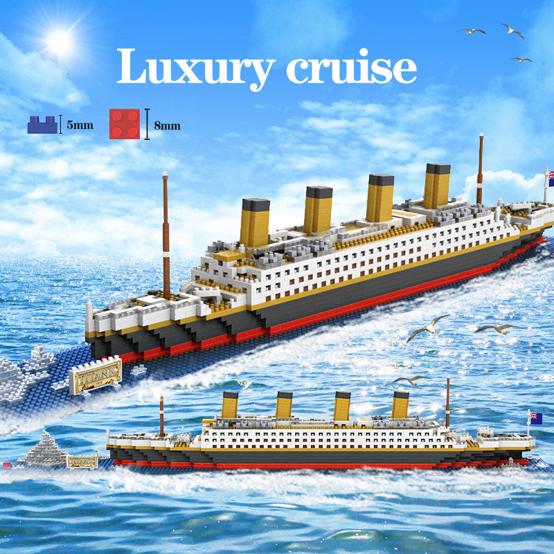 Titanic Cruise Ship Model Building Blocks Bricks