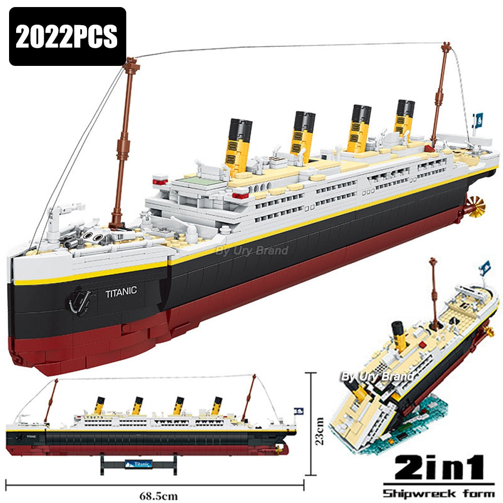 Titanic Model Building Blocks Bricks Toys