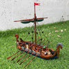 Medieval Military Viking Ship Model Building Blocks Sodiers Figures Boat Bricks Toys