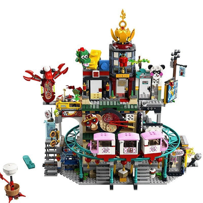 Monkie Kid 80036 The City of Lanterns Building Blocks Bricks Educational Toy