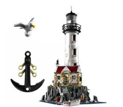 Motorised Lighthouse Hot Toys for Boys Gift Model Building Blocks
