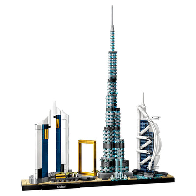 City Streetscape Architecture Dubai Building Blocks Kit Bricks Classic Model For Children toys