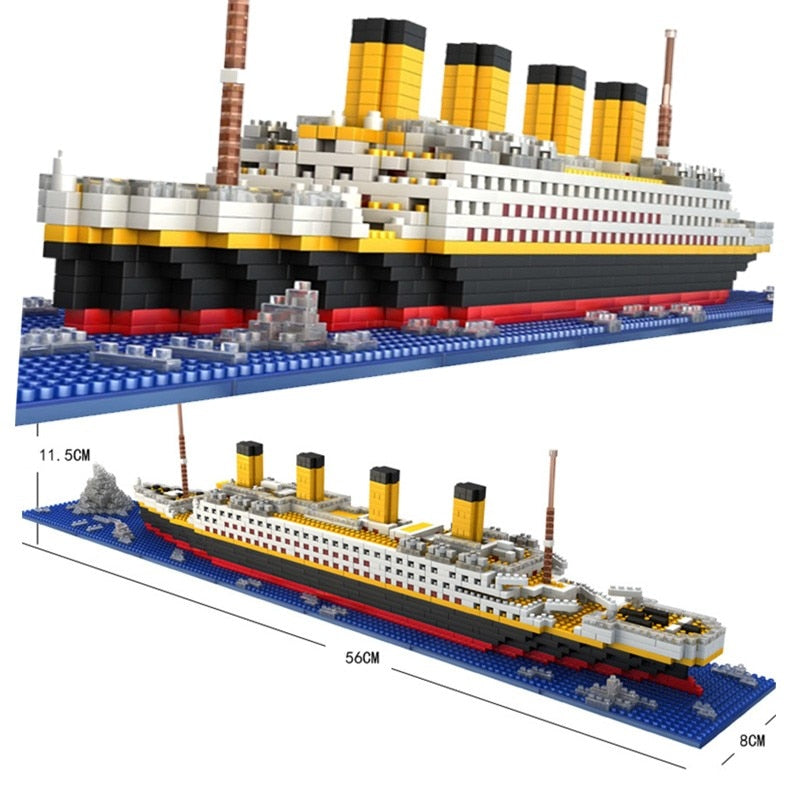 Titanic Cruise Ship Model Building Blocks Bricks