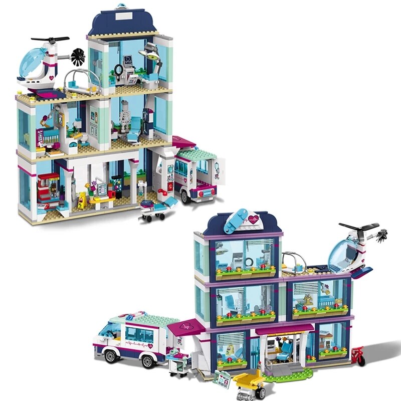 Heartlake City Park Hospital Compatible Friends Building Block