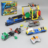 City RC Freight Train Model Building Blocks Bricks Toy