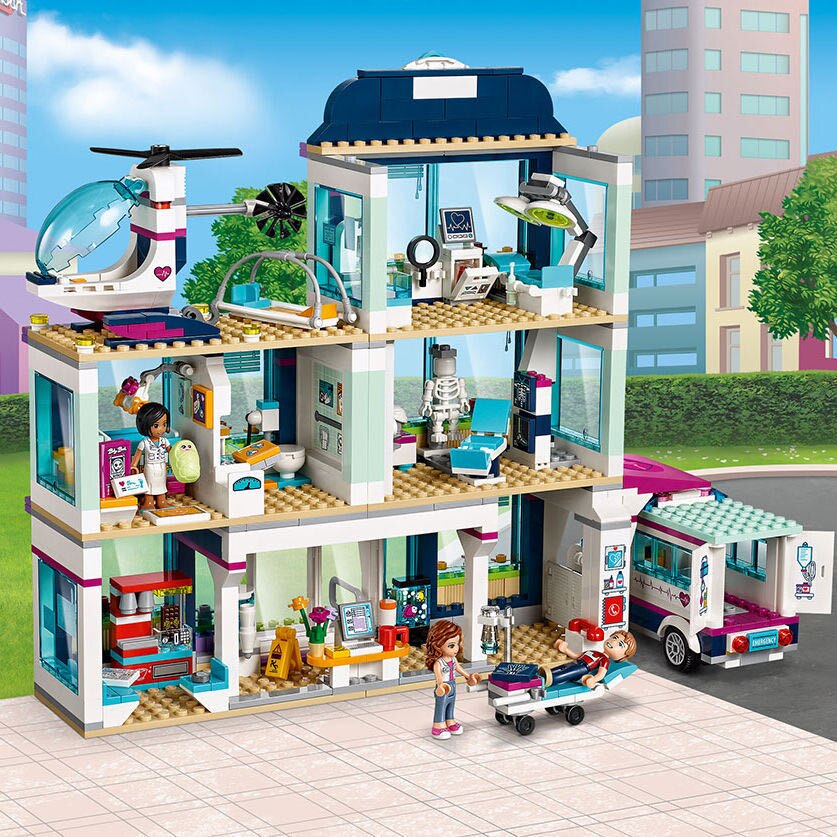 Heartlake City Park Hospital Compatible Friends Building Block