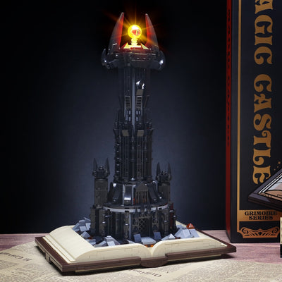 New Creative MOC Dark Tower LOTR Magic Books House Model Building Blocks
