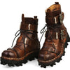 Badass Handmade Leather Boots w/Skull Buckles