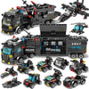 Building Block Police Station Truck Model Building Blocks City Machine Helicopter Car Figures Bricks Educational Toy