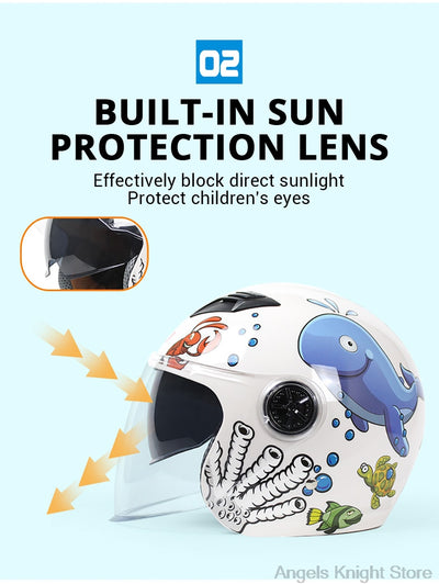 Kids Motorcycle Helmet Full Face Lightweight & Impact Resistance