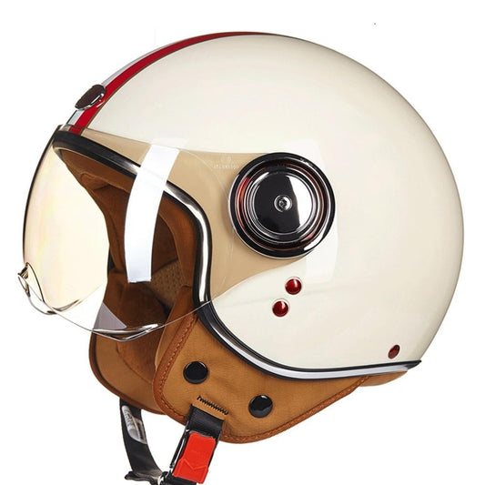 Motorcycle Helmet Open Face Classic German Style For Men & Women