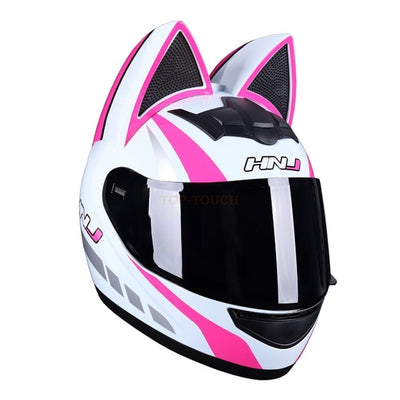 Women Motorcycle Helmet Full Face Flip-Up Lenses Design UV Protection