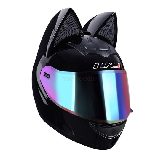 Women Motorcycle Helmet Full Face Flip-Up Lenses Design UV Protection