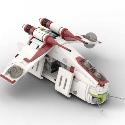 MOC War UCS The Republic Gunship Star Tie Fighter Star Building Blocks Set