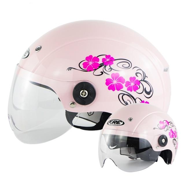 Womens Motorcycle Helmets Dot Half Face Light & Breathable