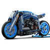 City Technical Motorcycle Car Model Building Blocks MOC Racing Motobike Vehicles Bricks Toys
