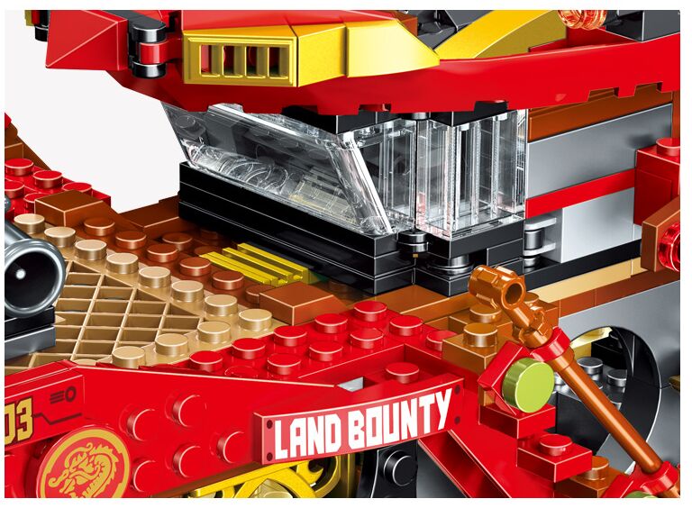 Ninja Land Bounty Truck Model Building Blocks Kids Toy