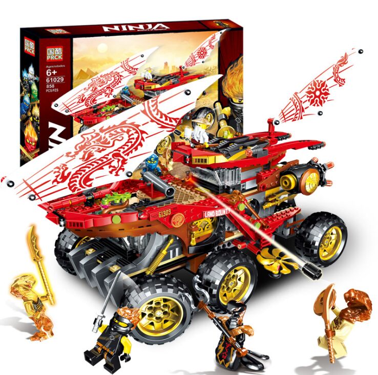 Ninja Land Bounty Truck Model Building Blocks Kids Toy