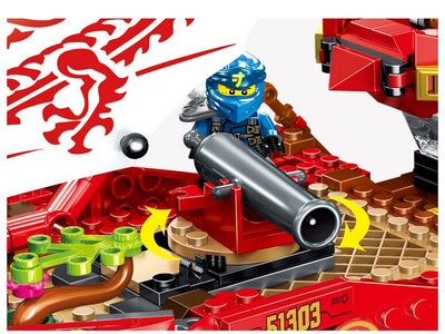 Ninja Land Bounty Truck Model Building Blocks Kids Toy