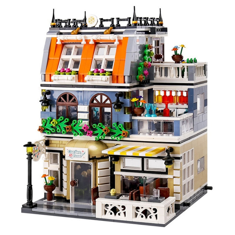 City Street View Garden Hotel Modular Building Blocks