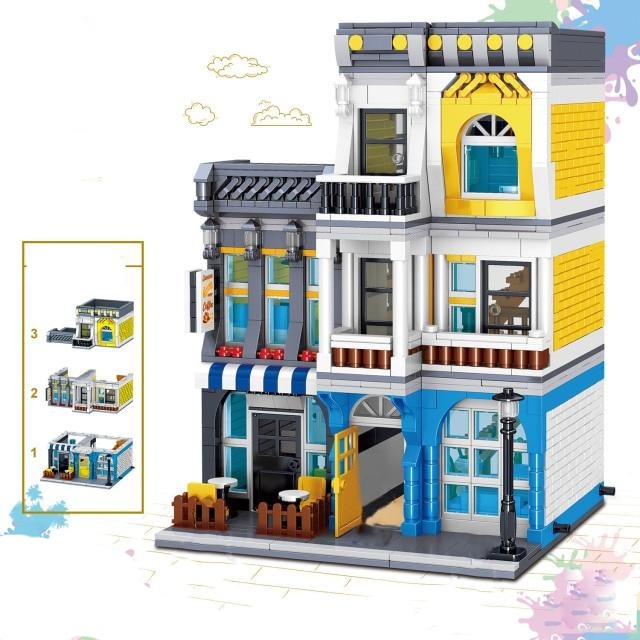 City Street View Garden Hotel Modular Building Blocks