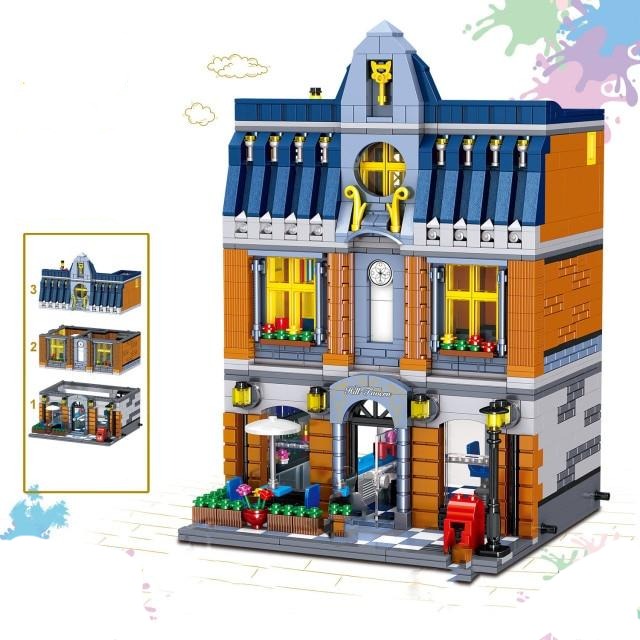 City Street View Garden Hotel Modular Building Blocks