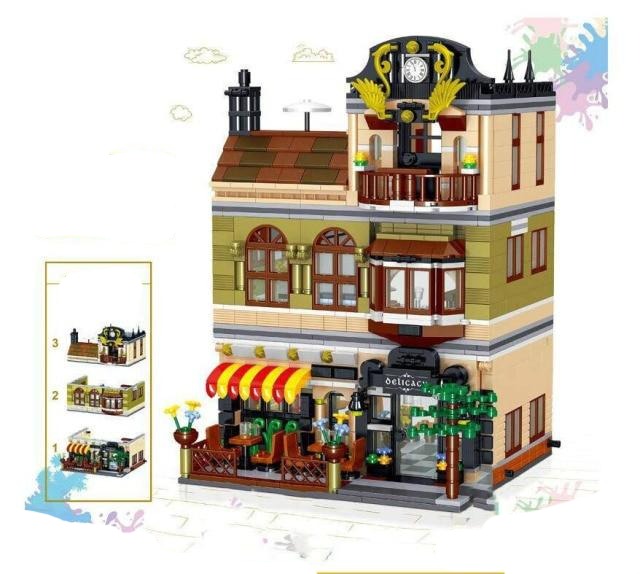 City Street View Garden Hotel Modular Building Blocks