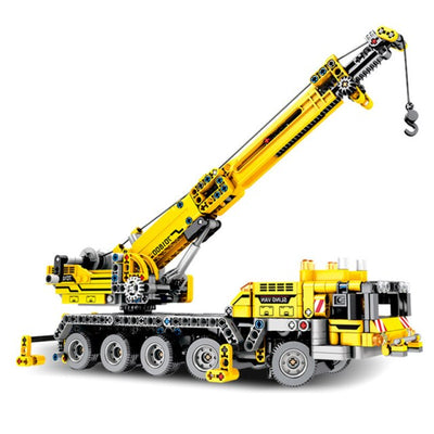 City Technical Construction Vehicle Engineering Mobile Crane Building Blocks kid Toys